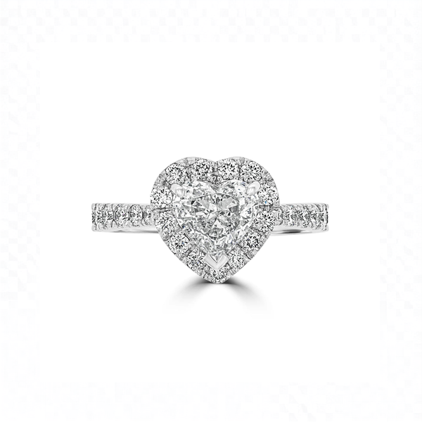 Bague de promesse ajustable en argent 925 moissanite