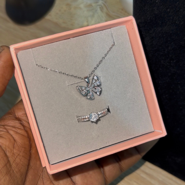 Bague de promesse ajustable et Colliers et pendentifs pour femme