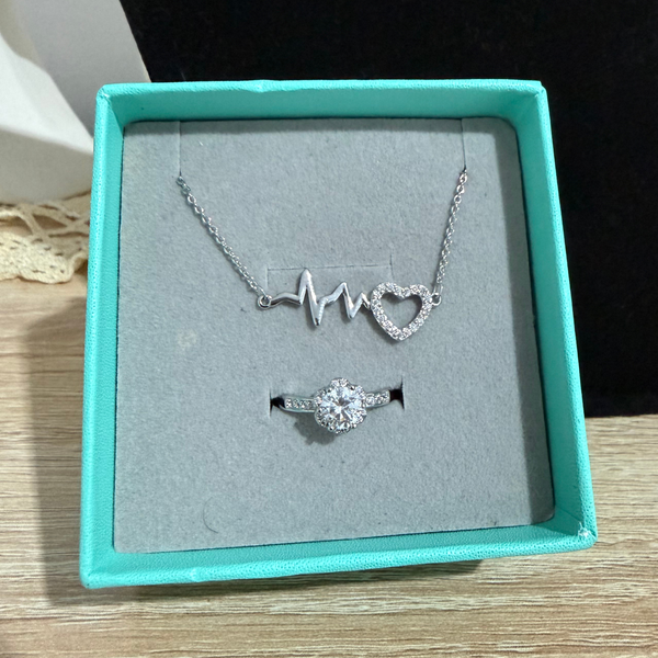 Bague de promesse ajustable et Colliers et pendentifs pour femme