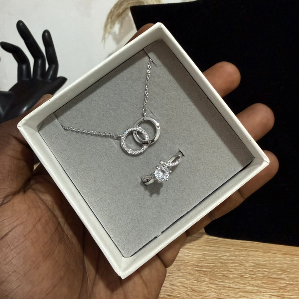 Bague de promesse ajustable et Colliers et pendentifs pour femme