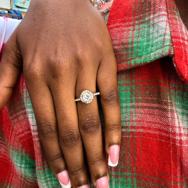 Bague de promesse doré - BAO02