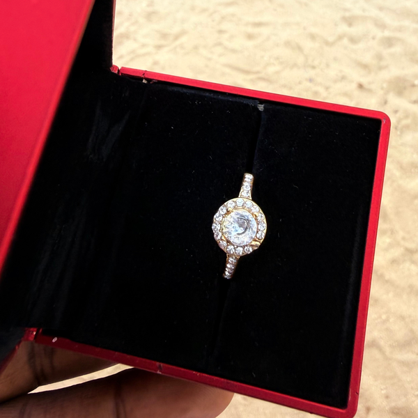 Bague de promesse doré - BAO02