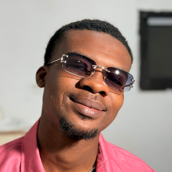 Lunettes de soleil pour hommes, sans monture, style vintage