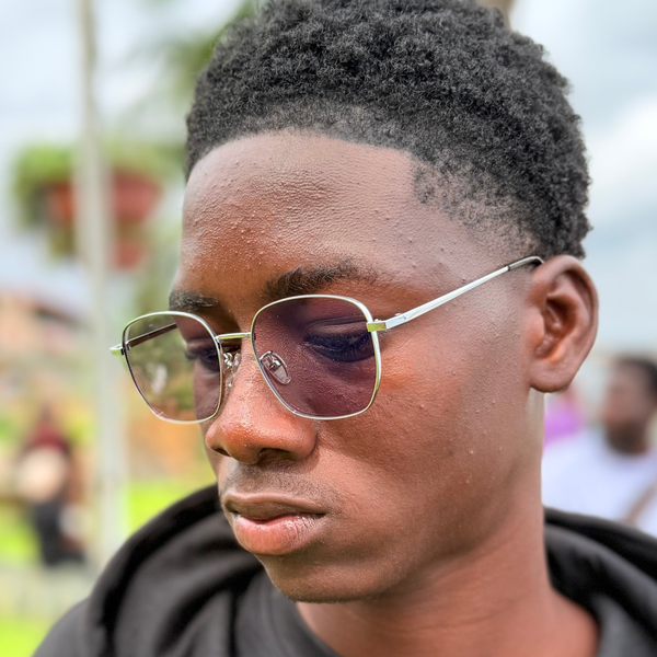Lunettes de soleil pour hommes photogray, sans monture, style vintage
