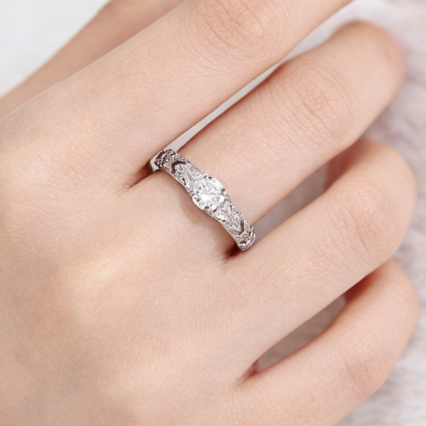 Bague de promesse ajustable - BAG06