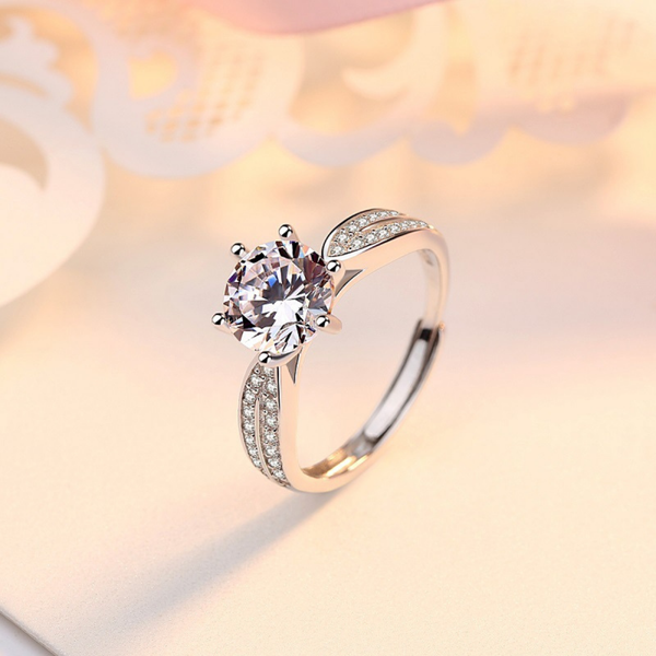 Bague de promesse ajustable - BAG04