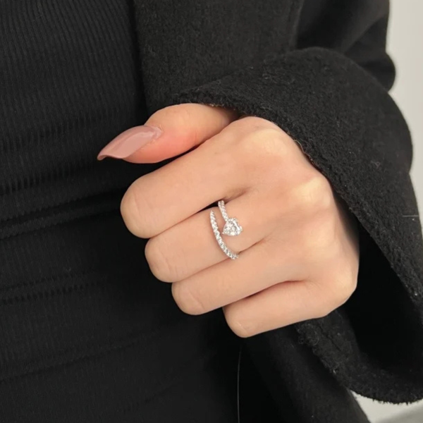 Bague de promesse ajustable - BAG11